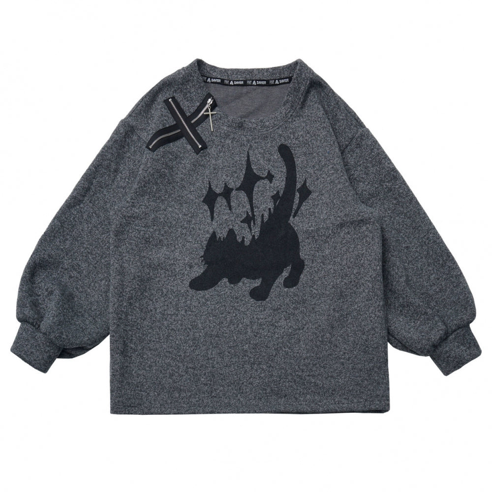 グレーウィンタープレッピーカレッジロングトップス+ショートトップス+スカート+パンツ+シャツ