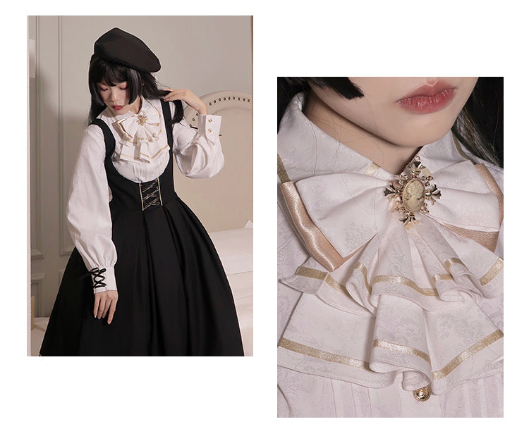 [Pre-order Deadline: August 30] Church Choir Gothic Cape Dress Set + Classical Blouse