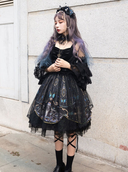 Love Lolita Skirt Original Underworld Dark Gothic Retro Lolita