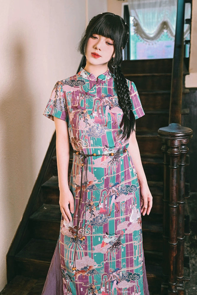 Phantom China Fishtail China Dress