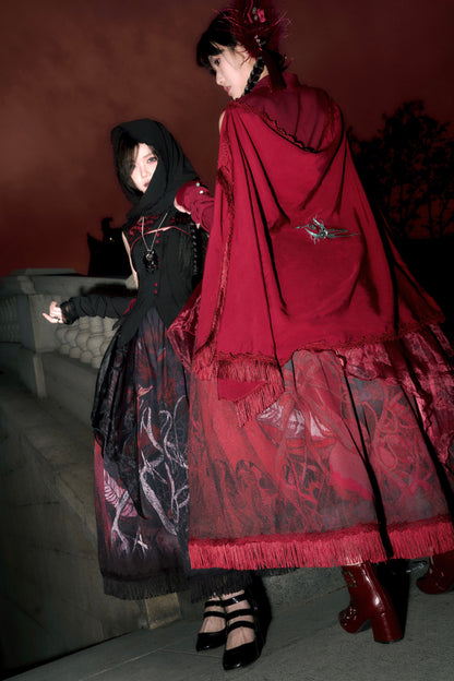 [Deadline for reservations: February 26th] Red Dragon x Black Dragon x Purple Snake Lolita China Gothic Setup