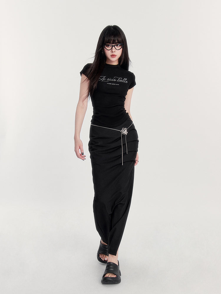 Slit Mode Design Long Skirt