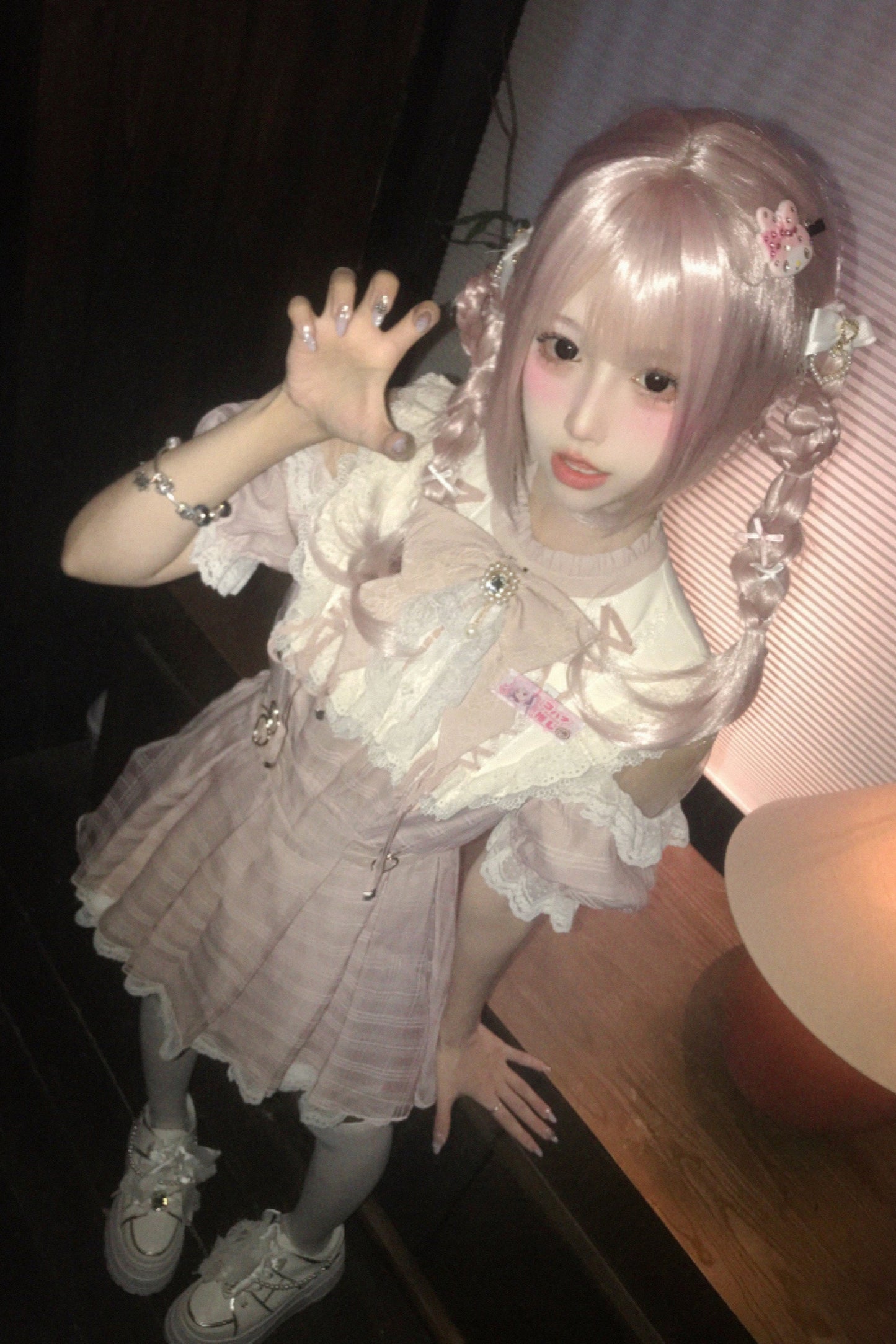 【予約商品】スイートチェック量産型ワンピース