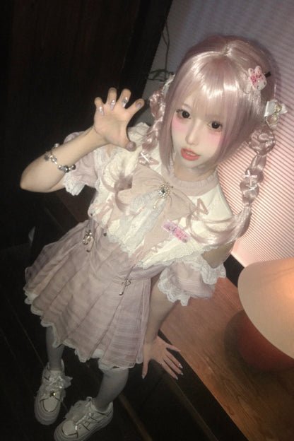 【予約商品】スイートチェック量産型ワンピース