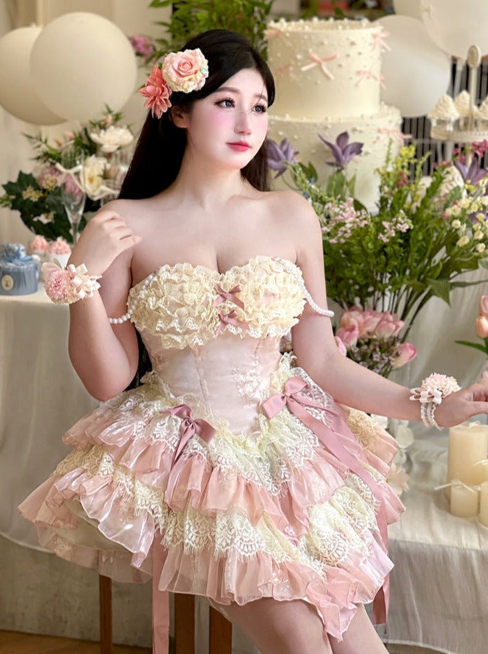 Pure Dzire Fairy Style Lace Romantic Lolita Dress