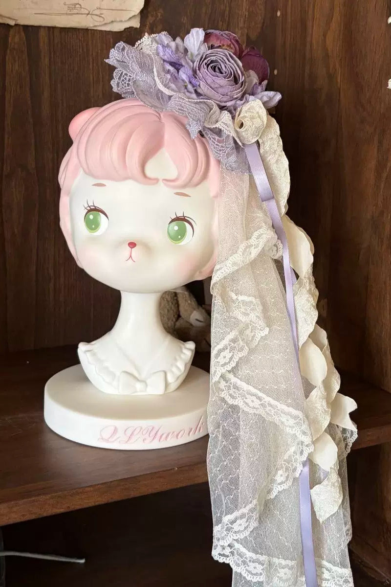 [Pre-order Deadline: April 12] Purple Floral Fairy Princess Tulle Dress + Accessories