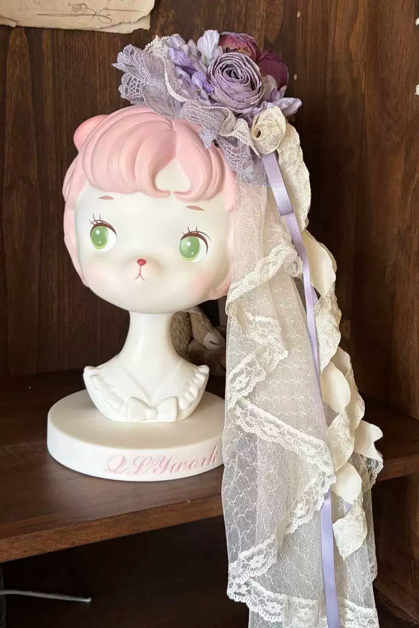 [Pre-order Deadline: April 12] Purple Floral Fairy Princess Tulle Dress + Accessories