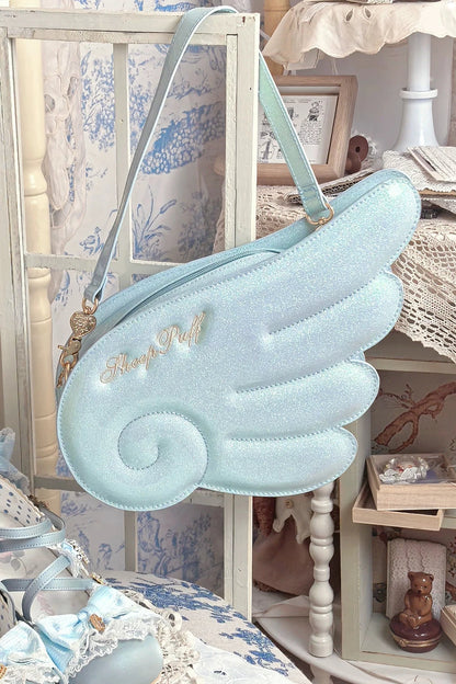 【10月28日予約締切】Black/White/Pink/Mint Sparkle Angel Wing Handbag Crossbody Bag