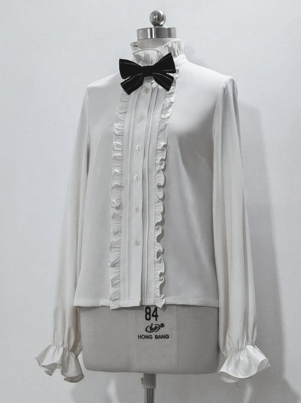 Manteau à capuche de prince des ténèbres + Gilet à capuche de lapin + Pantalon de citrouille + Chemise élégante à volants + Grand ruban de taille [Objet réservé].