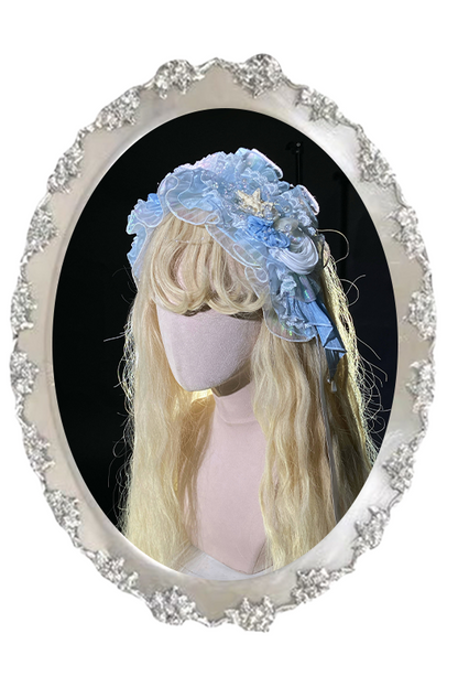 Mermaid Chiffon Lolita Dress + Crown + Headband + Sleeves