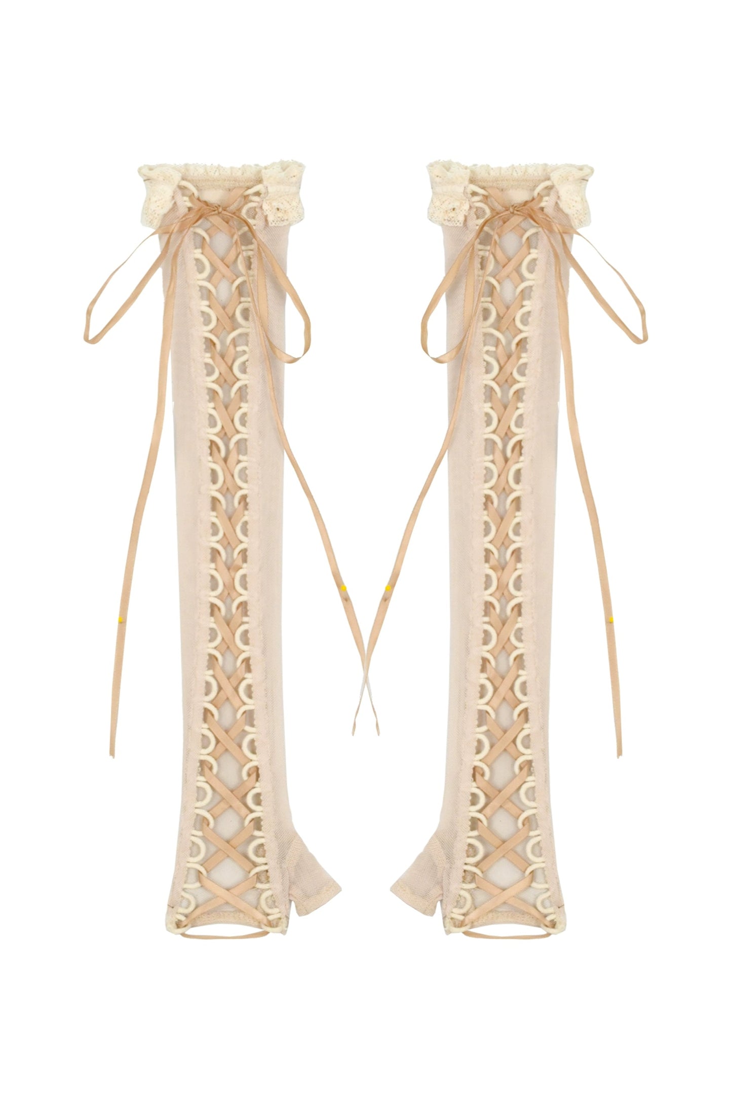 ラブフィッシュボーンコルセットロココフレンチチュニックトリムトップス＋スリーブ＋スリムリボン＋レッグカバー＋チョーカー