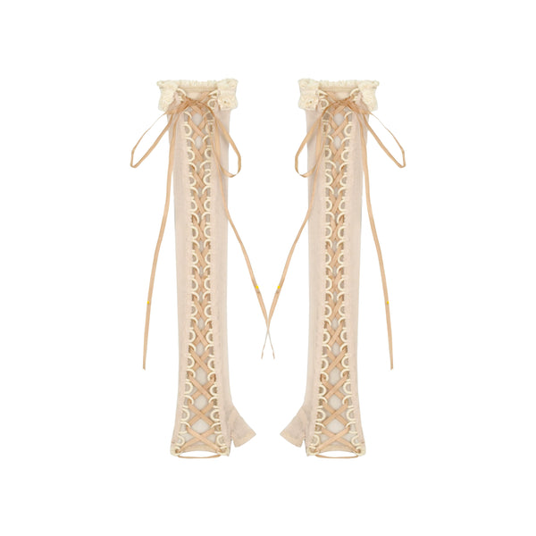 Edwardian Elegant One Shoulder Puff Sleeve Top + Leg Covers