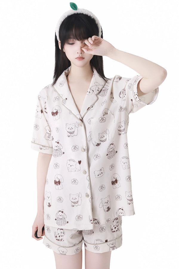 Silk Light Room Shirt + Room Pants