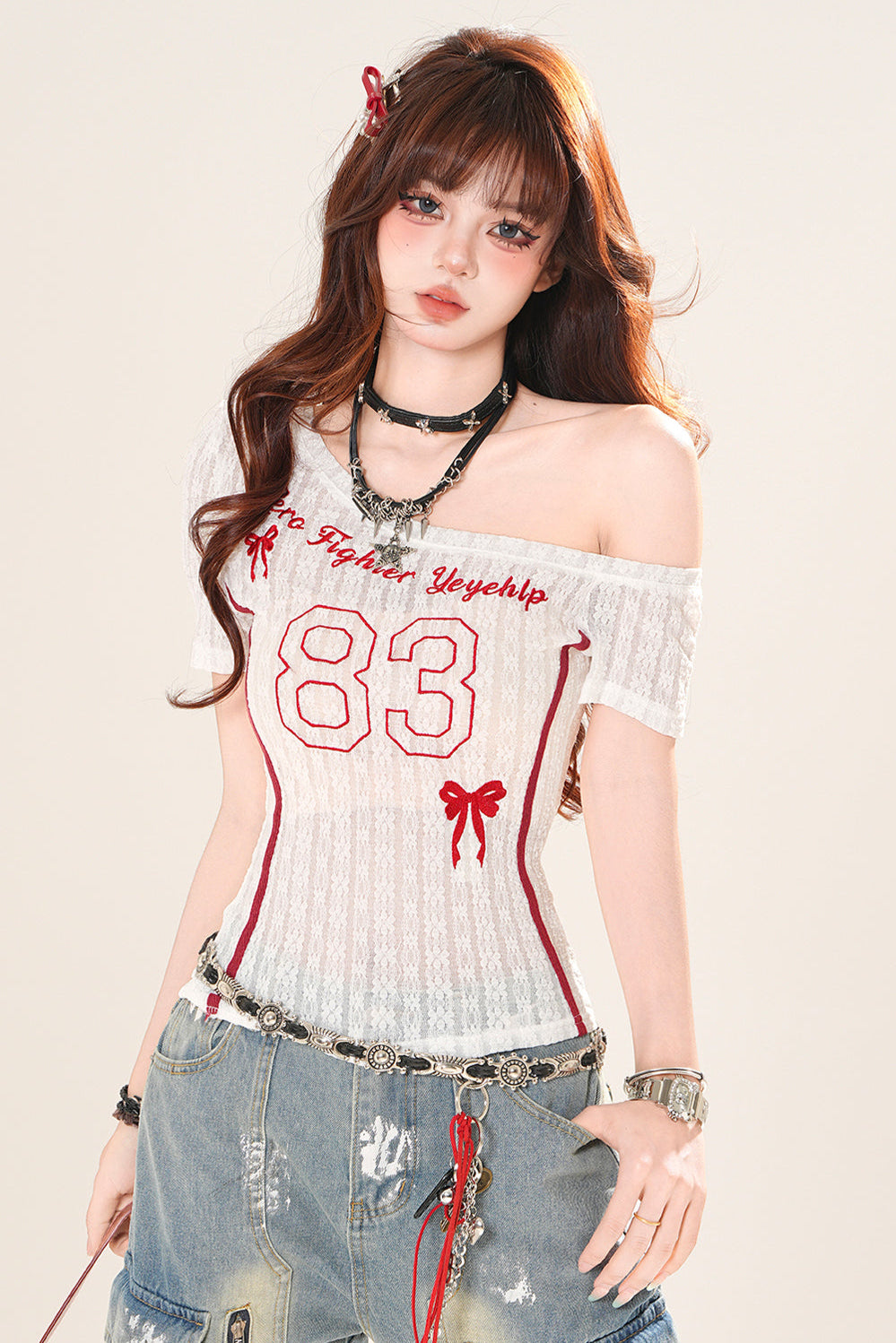 スウィートブリュレ マイクロリバーシブルTシャツ