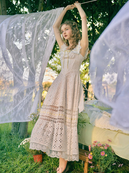 Cotton Lace Long Dress