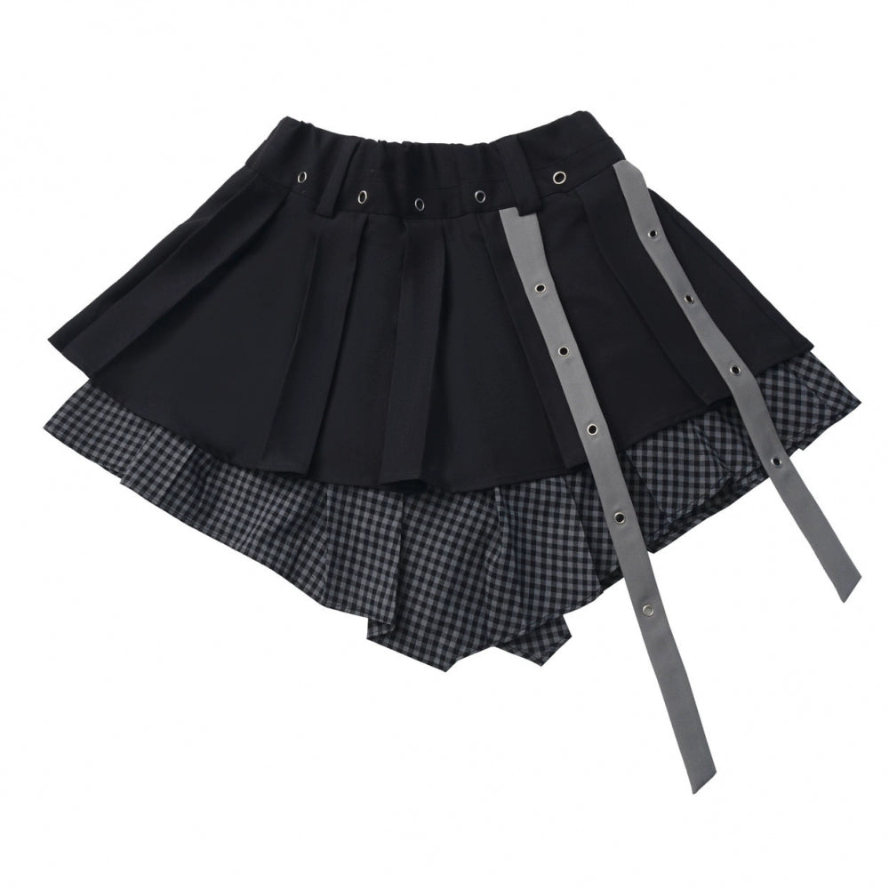 アシメルーズトップス+スカート+パンツ