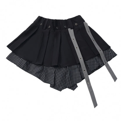 アシメルーズトップス+スカート+パンツ