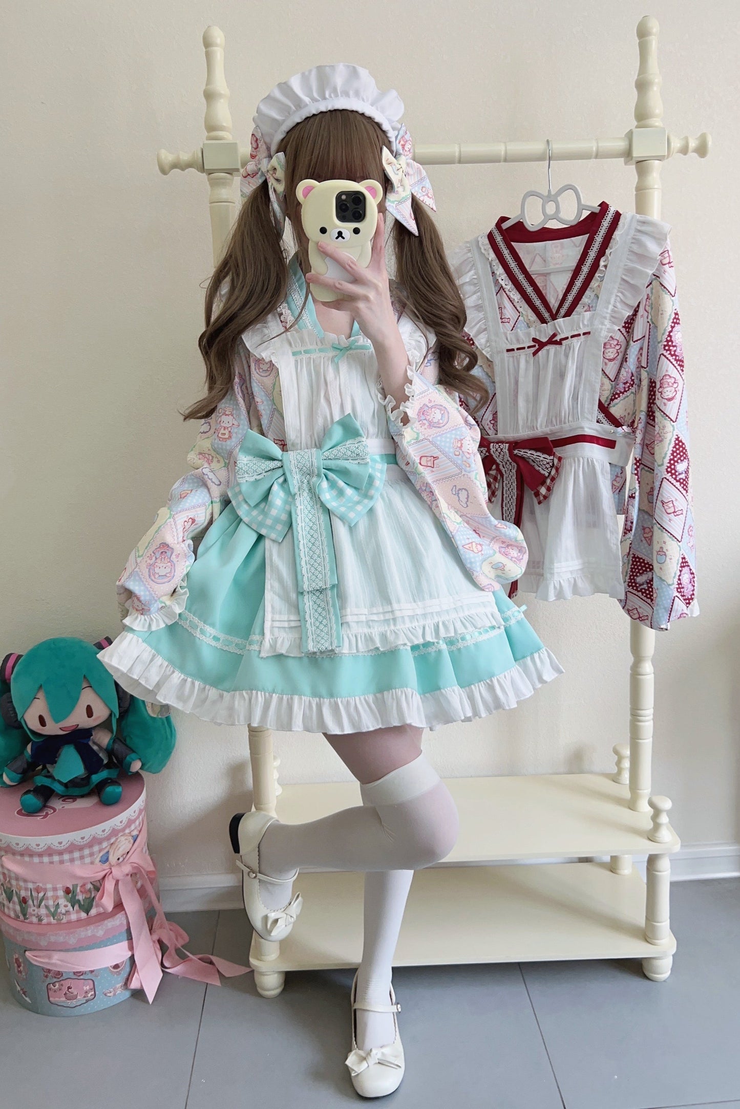 Retro Maid Cafe Japanese Lolita Set