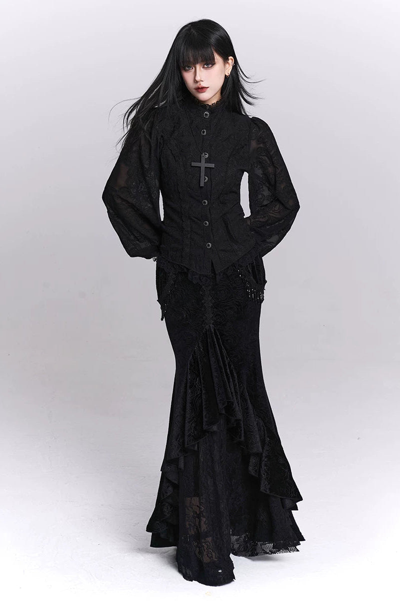 Black Samt Mermaid Rock