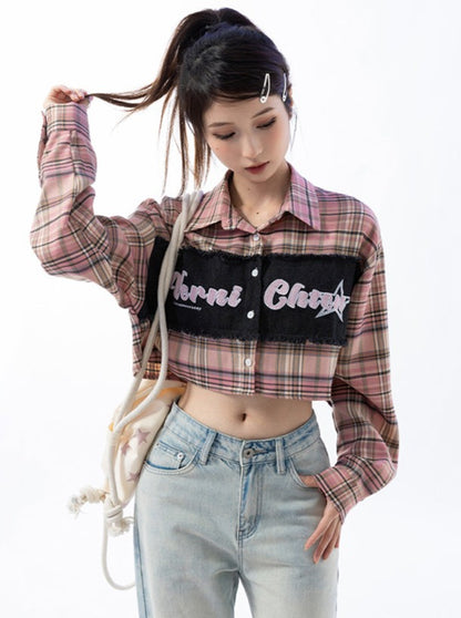 American Logo Check Shirt