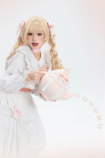 ピュアピンクティーポットバッグ