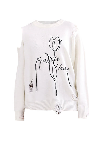 Tulip Damaged Knit Top