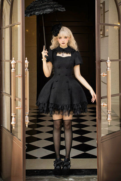 [Reservations] Gothic Doll Chic Little Black Dress