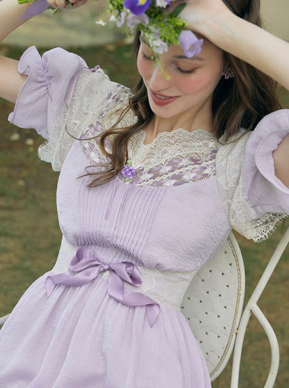 Purple Frill Princess Dress