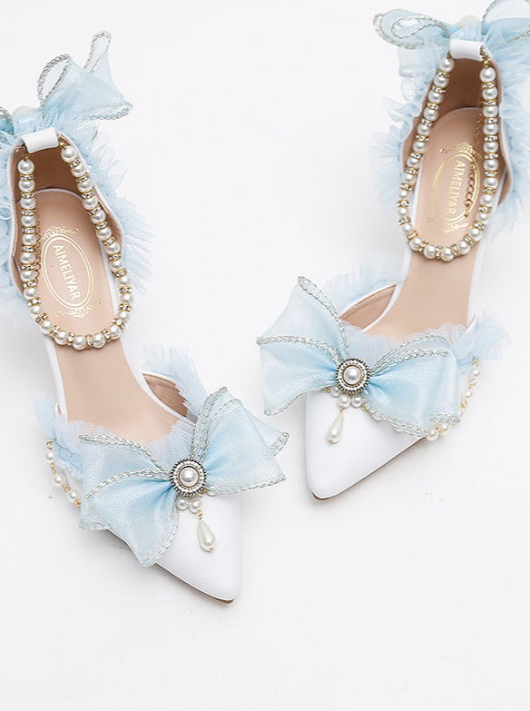 Lolita Princess Ribbon High Heel