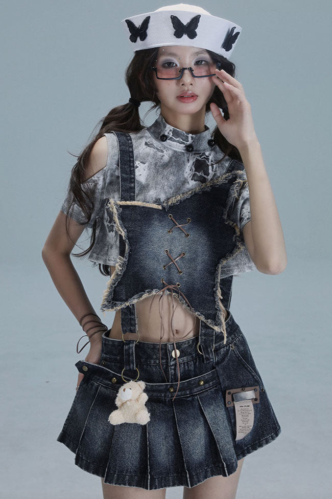 ウォッシャブルギャルアメリカンデニムスカート