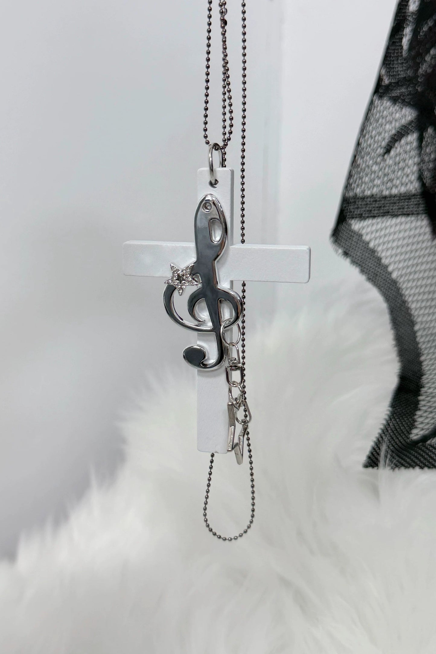 哥特朋克十字架项链