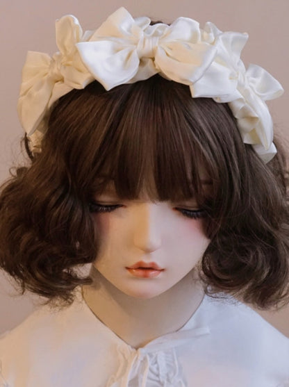 Pleated ribbon headband