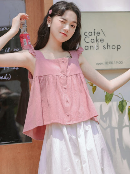 Loose Slim Casual Suspender Flying Sleeveless