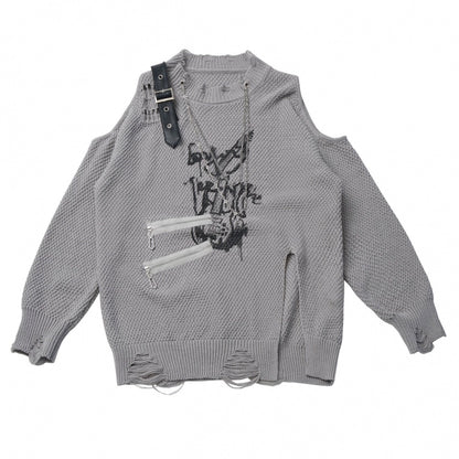 アシメルーズトップス+スカート+パンツ