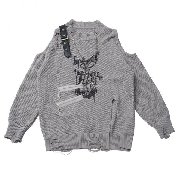 アシメルーズトップス+スカート+パンツ