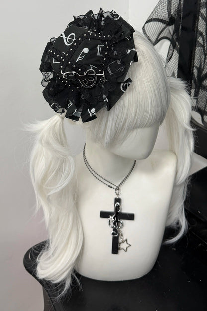 ミュージカルノートロリータレースハット