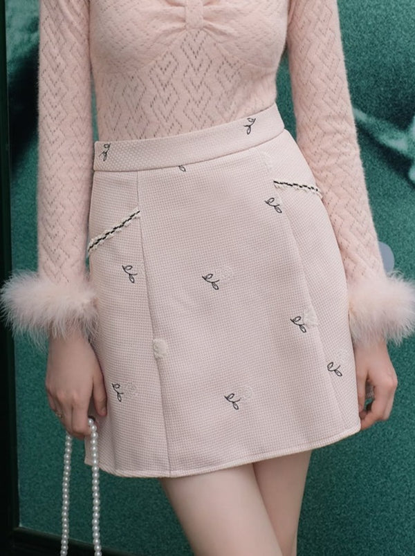 Queen Paris Diary French Ribbon Rose Jacket + Rose Skirt