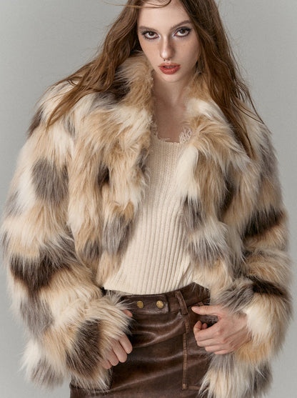 Voluminous Mode Design Fur Coat