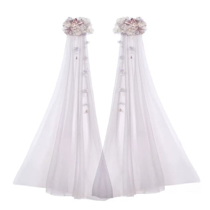 月光花卉束胸上衣+袖子+华丽项链