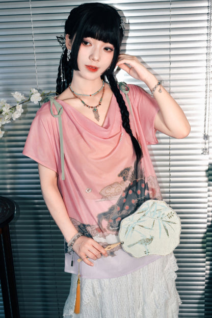 Pinky Japanese China Tops