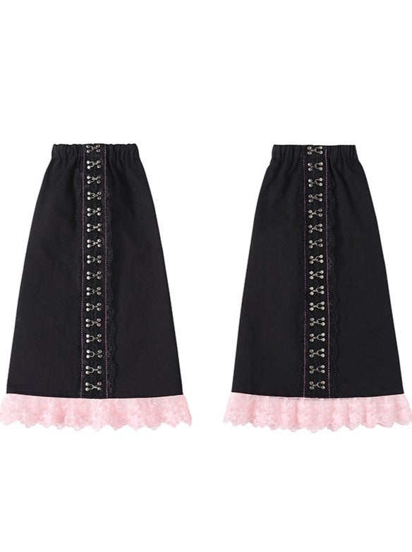 Lace Stitch Denim + Leg Warmers