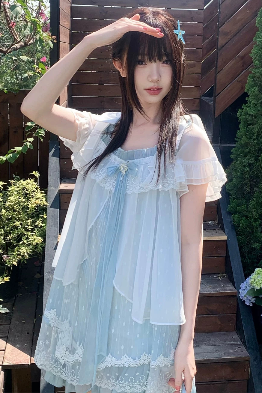 Floating Dream Lace Dress + Skirt + Bag