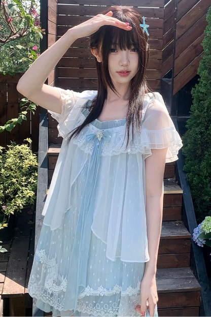 Floating Dream Lace Dress + Skirt + Bag