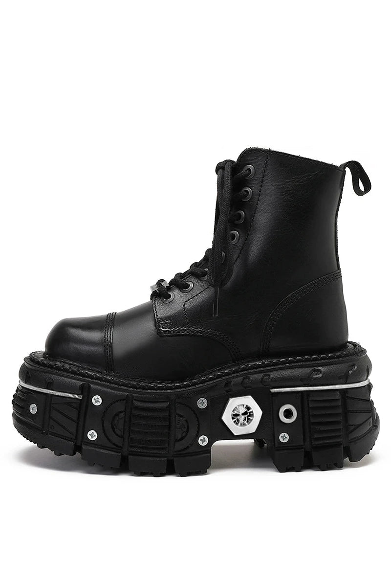 Botines cortos de diseño metálico