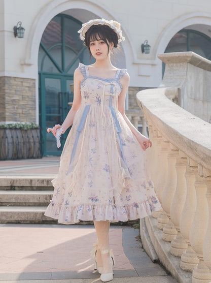 Flower Light Summer Camisole Lolita Dress