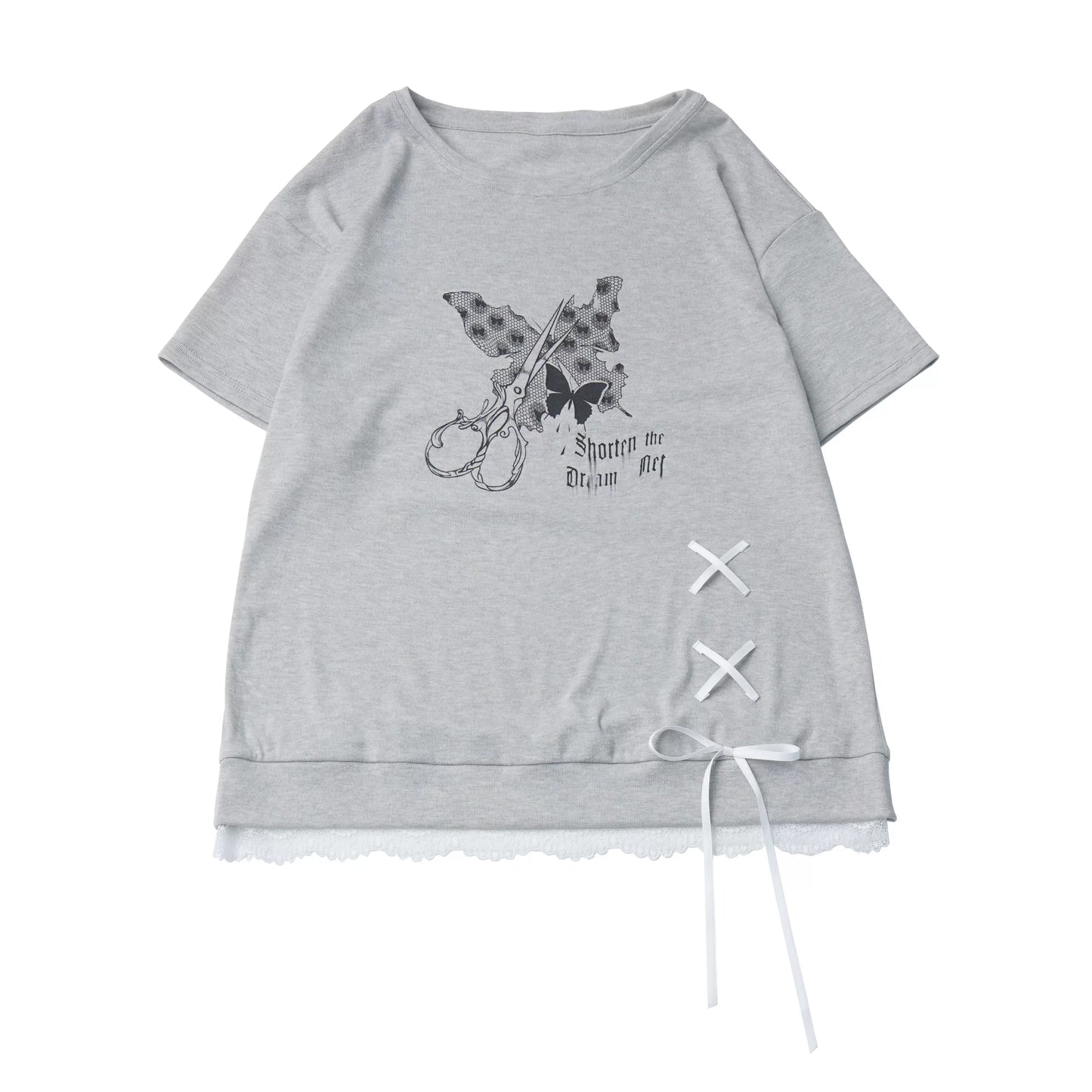 サブカルバタフライTシャツ+スカート+レッグカバー