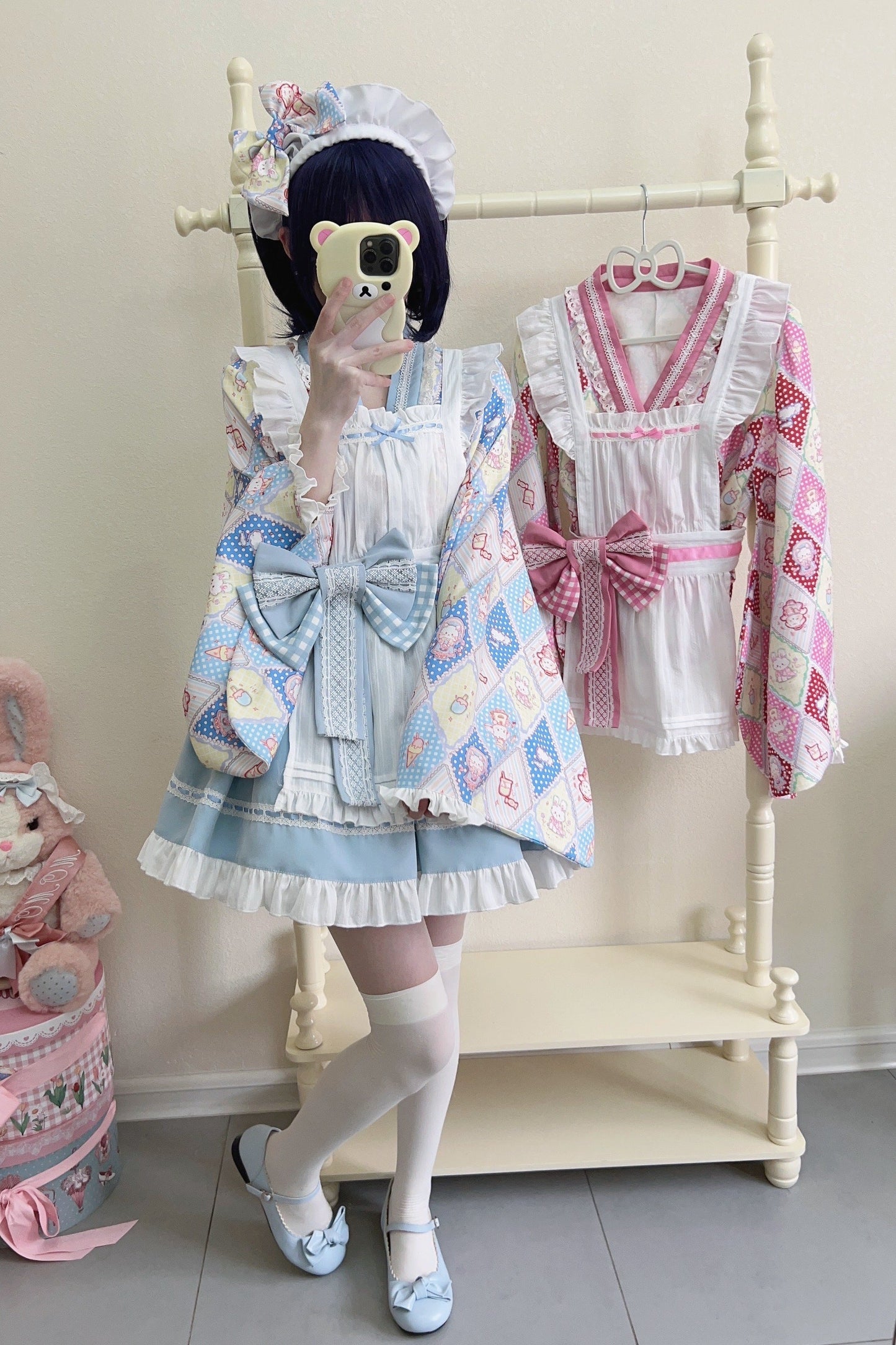 Retro Maid Cafe Japanese Lolita Set
