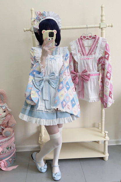Retro Maid Cafe Japanese Lolita Set