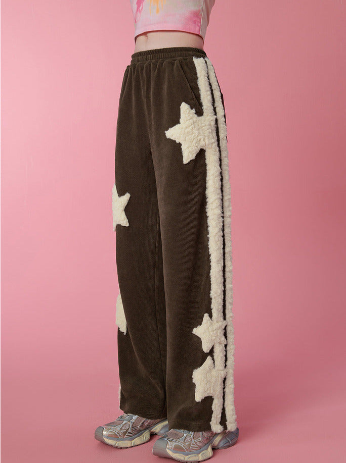 Star Casual Straight Loose Style Pants