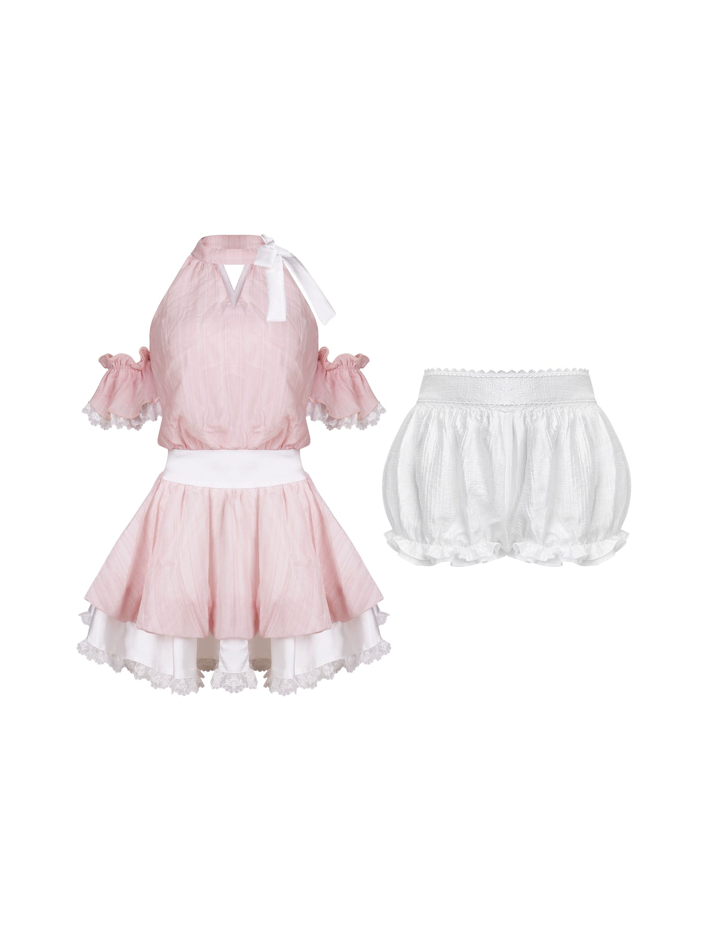 Coconut Summer Pink Dress + Inner Pants
